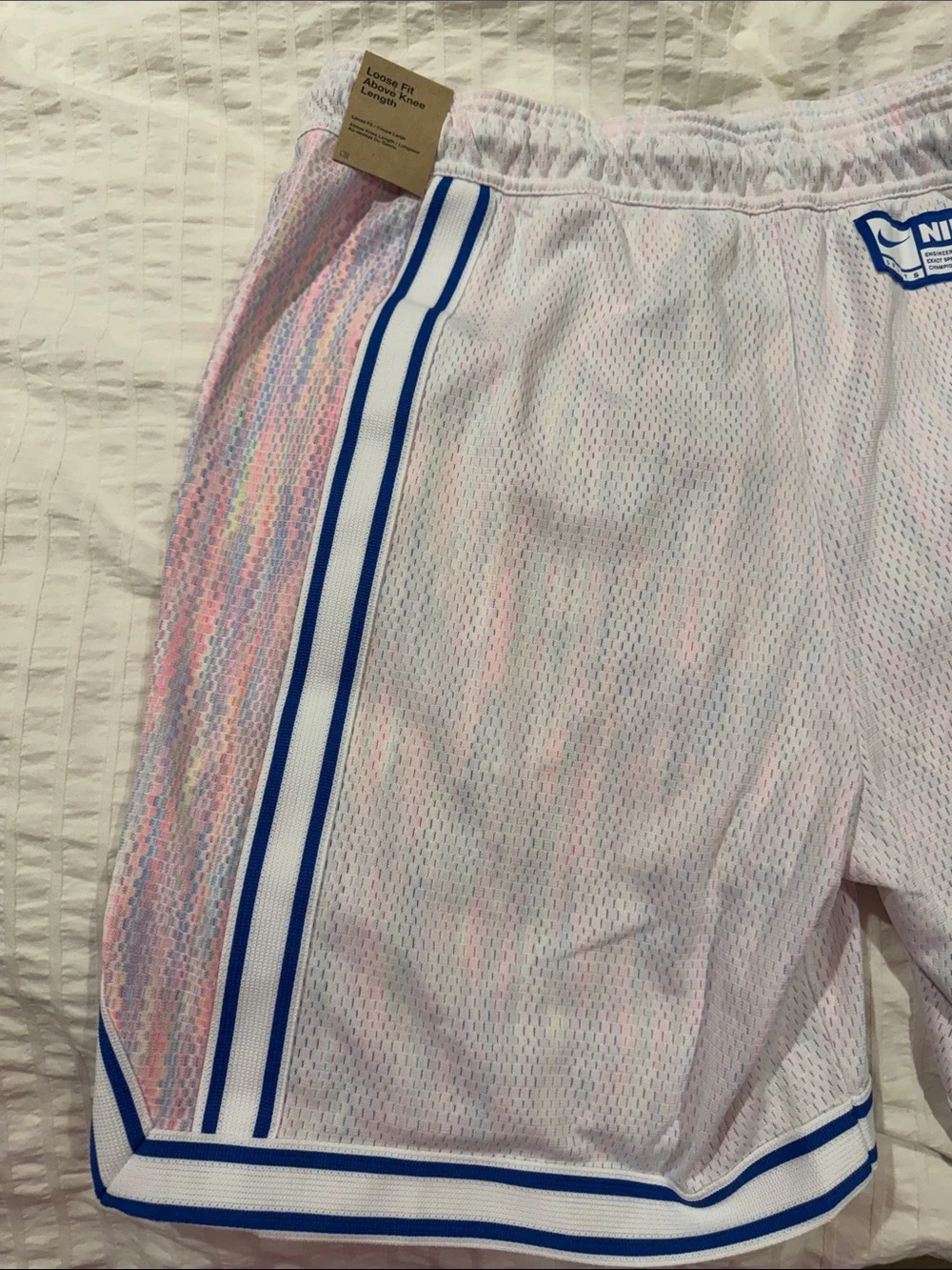 Men’s Nike White Mesh Athletic Shorts New with Tags